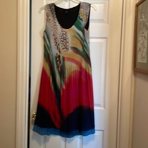 Pleated tank dress